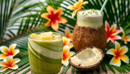 Tropische smaken met matcha: combinaties met ananas en kokos